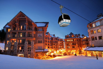 Картинка города огни ночного горнолыжный курорт