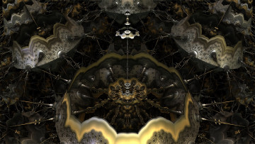 Картинка 3д графика fractal фракталы фон фрактал тёмный