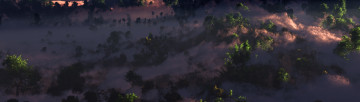 Картинка 3д графика nature landscape природа леса горы туман