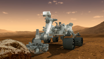 Картинка the mars curiosity rover космос марс автомат марсоход