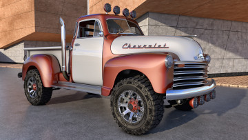 Картинка автомобили 3д chevrolet 1951