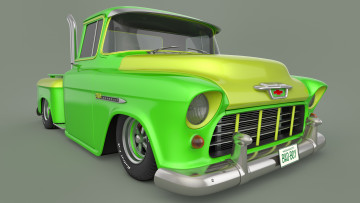 Картинка автомобили 3д chevrolet 1955