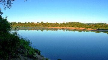 Картинка ветлуга природа реки озера река берега небо утро