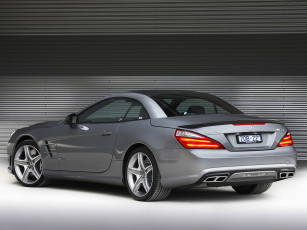 Картинка автомобили mercedes-benz sl 65 серый 2012г r231 au-spec amg