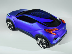 обоя автомобили, toyota, синий, 2014г, concept, c-hr