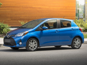 Картинка автомобили toyota синий yaris us-spec 5-door se 2015г