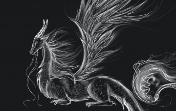 Картинка рисованные животные +сказочные +мифические фон дракон
