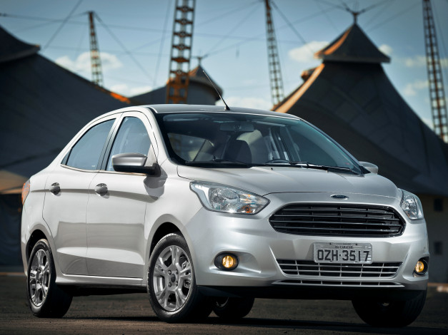 Обои картинки фото автомобили, ford, ka, 2014г, светлый