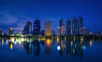 обоя bangkok city, города, бангкок , таиланд, панорама, город