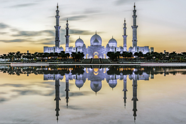 Обои картинки фото the sheikh grand mosque, united arab emirates, города, - мечети,  медресе, the, sheikh, grand, mosque, united, arab, emirates