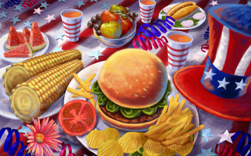 Картинка рисованные еда
