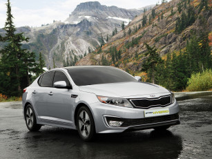 обоя kia, optima, hybrid, автомобили