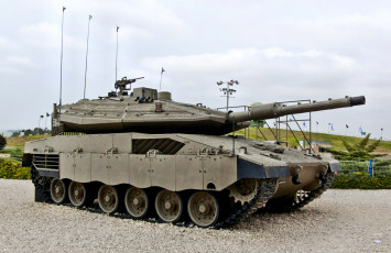 Картинка merkava техника военная танк боевой основной израиль башня орудие пулемет