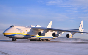 обоя авиация, грузовые, самолёты, снег
