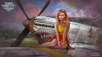 Картинка видео+игры world+of+warplanes модель девушка симулятор онлайн игра warplanes of арт world