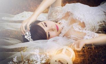 Картинка девушки -unsort+ азиатки настроение фонарь фата невеста азиатка
