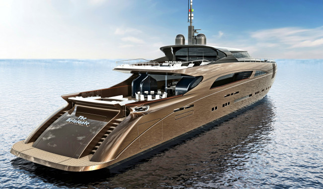 Обои картинки фото belafonte  50m superyacht, корабли, 3d, суперяхта