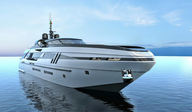 Обои картинки фото eldoris  43m superyacht, корабли, 3d, суперяхта