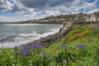 обоя coverack, города, - панорамы, побережье