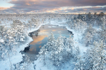 Картинка природа реки озера лес зима река