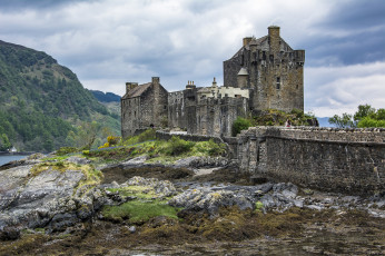 Картинка eilean+donan+castle города замок+эйлен-донан+ шотландия озеро замок
