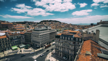 Картинка города лиссабон+ португалия здания центр город лиссабон