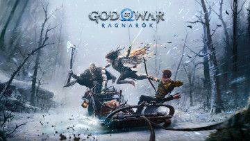 Картинка видео+игры ---другое god of war ragnarok kratos freya atreus 2022 games playstation 4 5