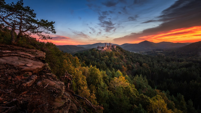 Обои картинки фото trifels castle, города, замки германии, trifels, castle