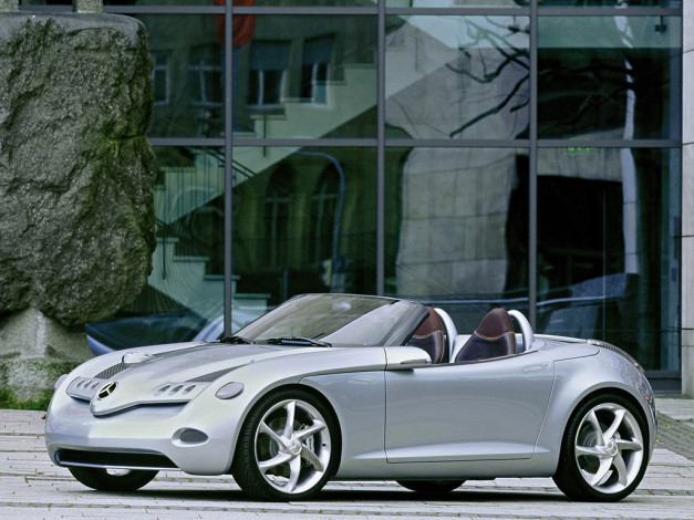 Обои картинки фото 2000, mercedes, benz, vision, sla, concept, автомобили
