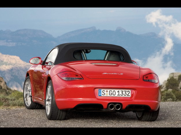 Обои картинки фото 2009, porsche, boxster, автомобили