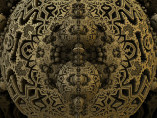 Картинка 3д графика fractal фракталы узор абстракция