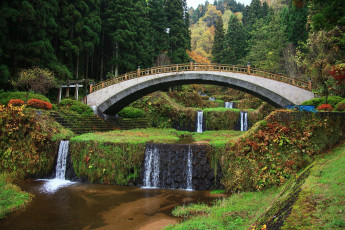 Картинка природа водопады вода виадук каскад