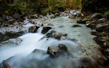 Картинка природа реки озера река камни лес