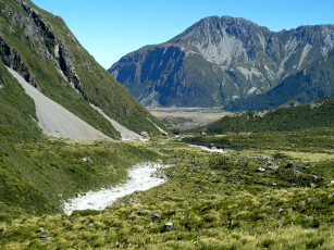 Картинка новая зеландия кентербери маунт кук нешнел парк природа горы