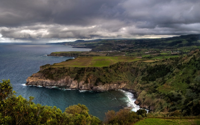 Обои картинки фото португалия, san, miguel, природа, побережье, море, берег