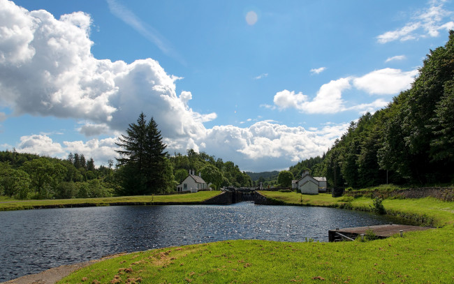 Обои картинки фото шотландия, аргайл, бьют, природа, реки, озера, река
