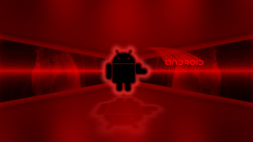 Картинка компьютеры android красный