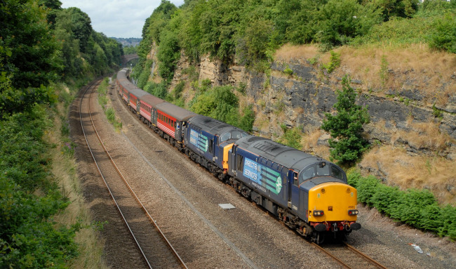 Обои картинки фото техника, поезда, вагоны, локомотив, рельсы, состав, железная, дорога