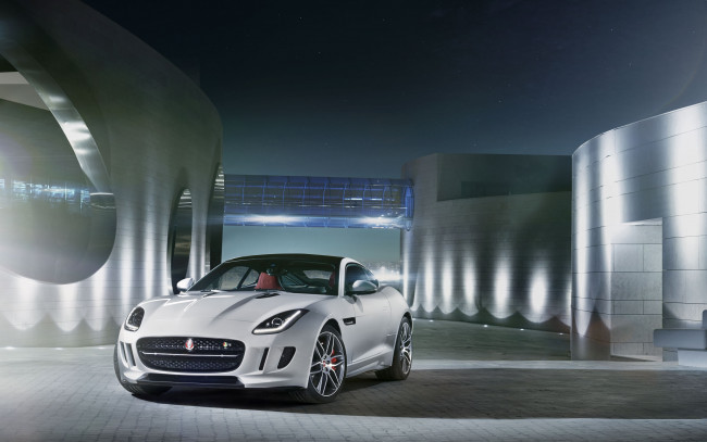 Обои картинки фото jaguar, type, coupe, автомобили, класс-люкс, великобритания, легковые, land, rover, ltd