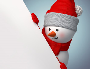 Картинка праздничные 3д+графика+ новый+год christmas рождество новый год merry cute снеговик winter new year 3d snowman
