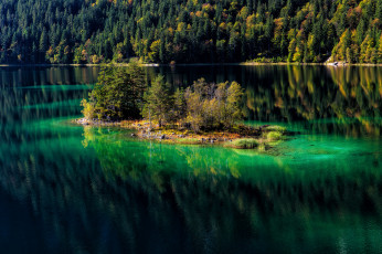 Картинка природа реки озера островок река лес