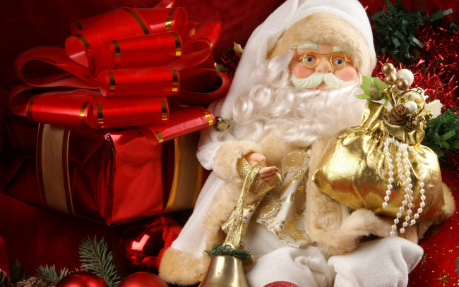 Обои картинки фото праздничные, дед мороз,  санта клаус, merry, christmas, decoration, santa, новый, год, рождество