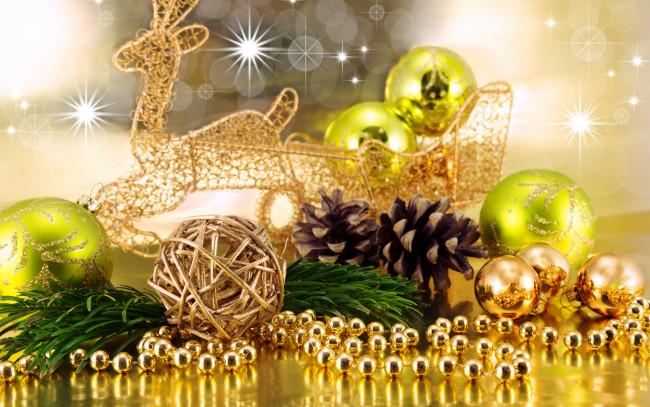 Обои картинки фото праздничные, украшения, bokeh, decoration, christmas, рождество, шары, новый, год, merry