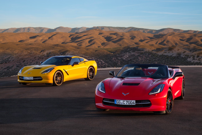 Обои картинки фото автомобили, corvette, c7, chevrolet, 2013г