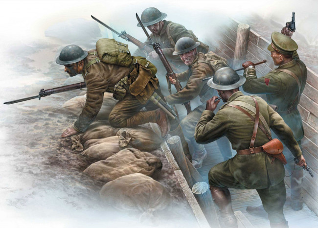 Обои картинки фото рисованное, армия, оружие, солдаты