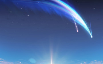 Картинка аниме kimi+no+na+wa комета