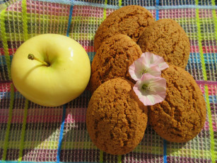 Картинка еда разное печенье яблоко