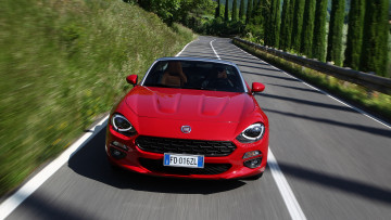 Картинка fiat+124+spider+red+2017 автомобили fiat 124 красный 2017 spider red