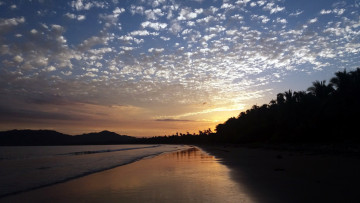 Картинка природа восходы закаты пляж закат