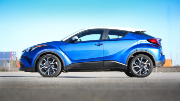 Картинка toyota+c-hr+2018 автомобили toyota белая синяя 2018 c-hr